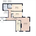 아파트 Skiddaw. 20 Greta Grove House *